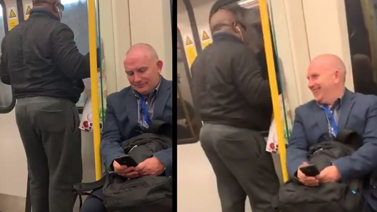 Άνδρας τραγουδά μέσα στο μετρό το Living on a Prayer