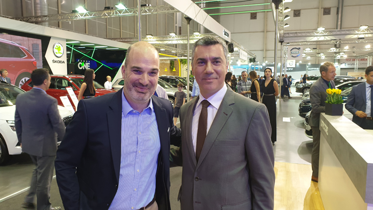 Δεξιά ο Αντρέας Χαλμπές και αριστερά ο Κωνσταντίνος Ανανιάδης