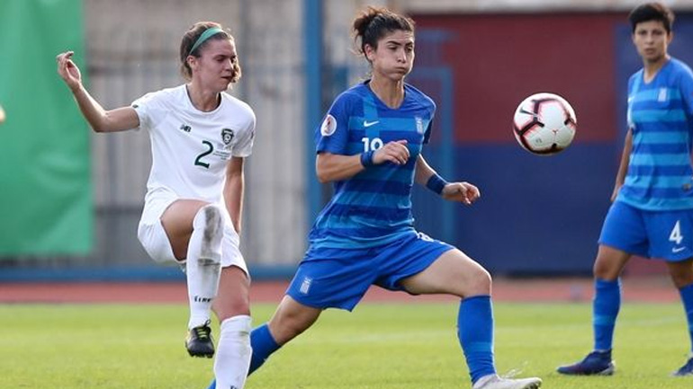 Ποδόσφαιρο: Ισόπαλη 1-1 με την Ιρλανδία η Εθνική Γυναικών