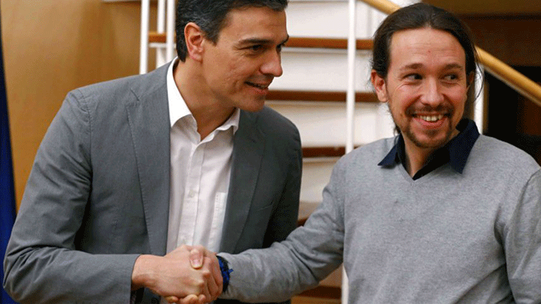 Ισπανία: Συμφωνία Σοσιαλιστών-Podemos για σχηματισμό κυβέρνησης συνασπισμού