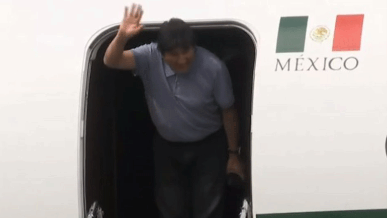 Ο Έβο Μοράλες έφτασε στο Μεξικό