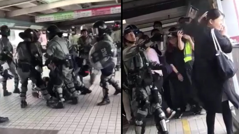 Η αστυνομία του Χονγκ Κονγκ επιτίθεται σε έγκυο