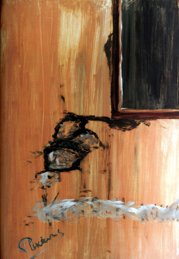 Συνθήματα. - 70 Χ 50 εκ. Λάδι, 1983