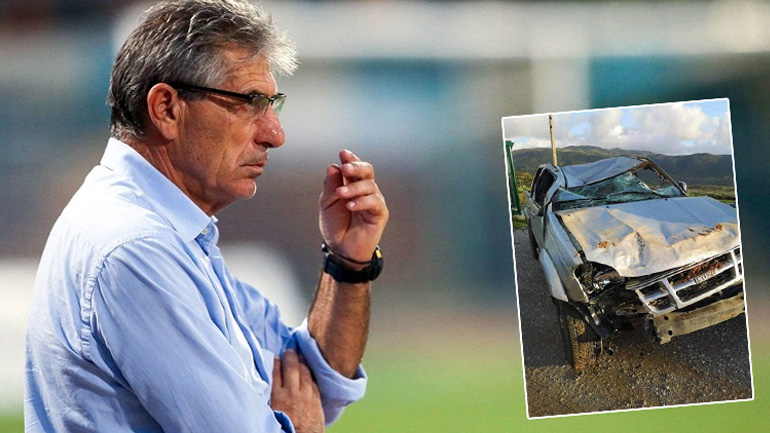 Σοβαρό τροχαίο ατύχημα για τον Άγγελο Αναστασιάδη και τον βοηθό του