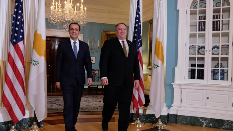 Τη Δευτέρα η συνάντηση Νίκου Χριστοδουλίδη με τον Μάικ Πομπέο στην Ουάσιγκτον