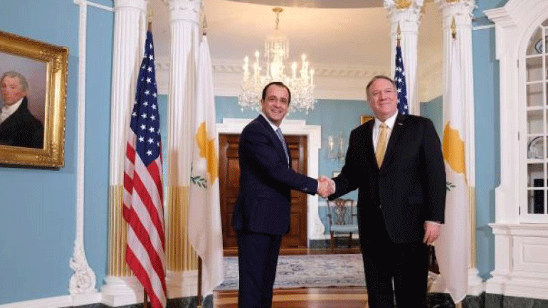 Χριστοδουλίδης – Πομπέο συζήτησαν περαιτέρω αναβάθμιση των σχέσεων Κύπρου – ΗΠΑ