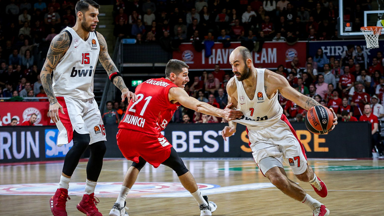 Ήττα στο Μόναχο για τον Ολυμπιακό, 85-82 η Μπάγερν