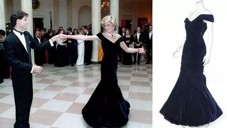 Σε δημοπρασία τo iconic φόρεμα της πριγκίπισσας Diana που φορούσε όταν χόρεψε με τον John Travolta
