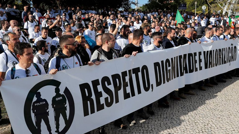 Πορτογαλία: Διαδήλωση αστυνομικών για αυξήσεις και καλύτερες συνθήκες εργασίας