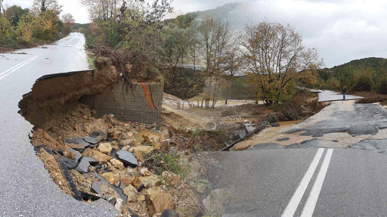 Θεομηνία σε Θάσο και Χαλκιδική