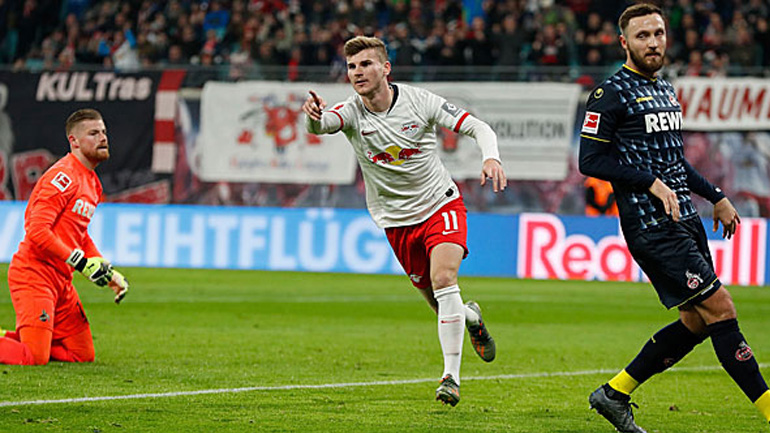 Τρίτη η Λειψία, 4-1 την Κολωνία