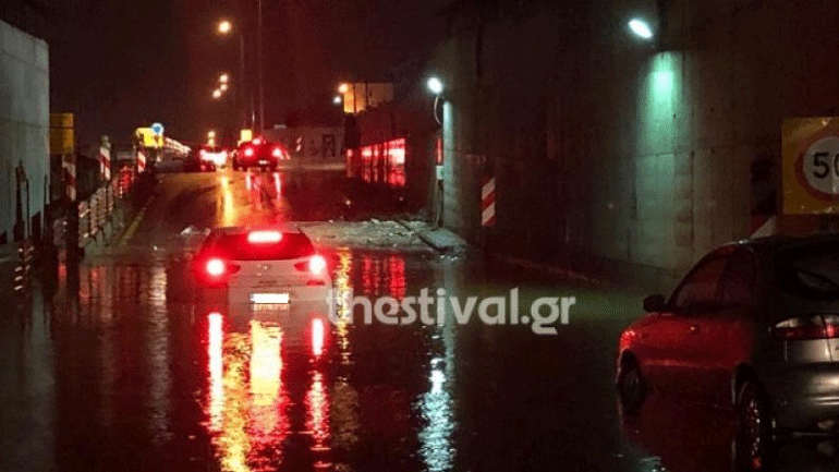 Κλειστό τμήμα της παλιάς Ε.Ο. Θεσσαλονίκης – Καβάλας λόγω κακοκαιρίας