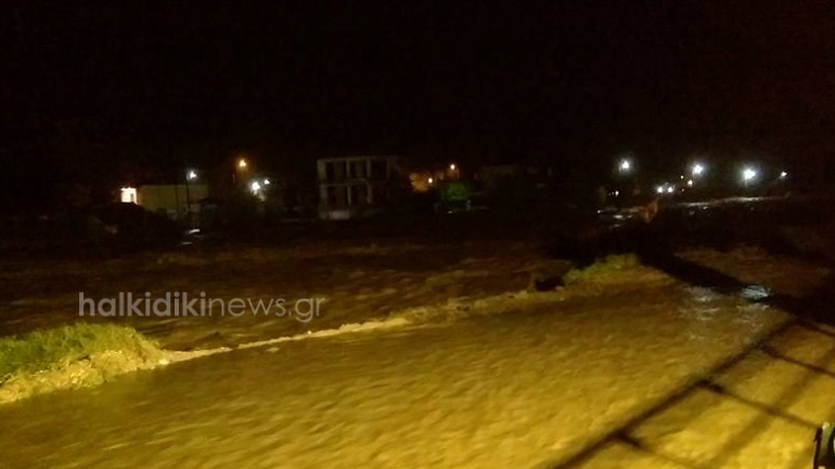 Χαλκιδική: Πλημμύρισε εκ νέου η Ολυμπιάδα