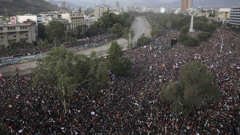 Συνεχίζονται για 40ή ημέρα οι κινητοποιήσεις στη Χιλή