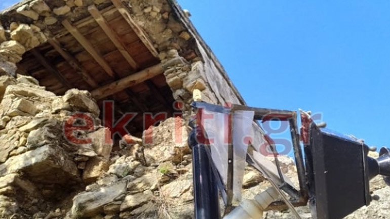 Ζημιές σε παλιά κτήρια του Νομού Χανίων από τον σεισμό