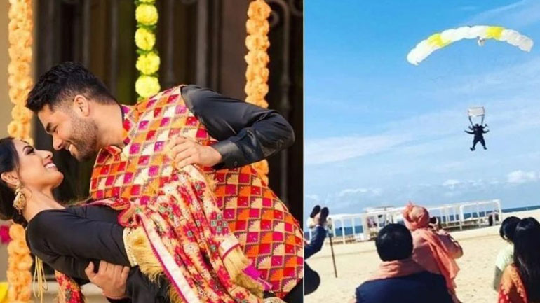 Μεξικό: Πήγε στον γάμο του με αλεξίπτωτο