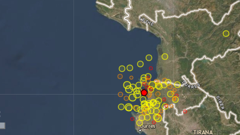 Σεισμός 4,5 Ρίχτερ κοντά στα Τίρανα