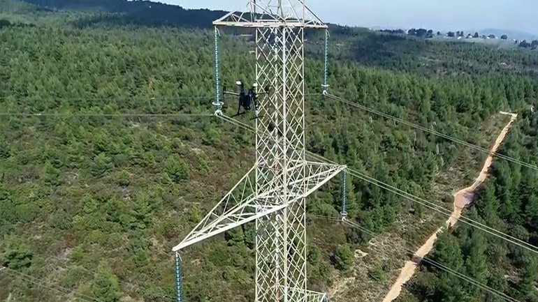 Επιθεώρηση στους πυλώνες της ΔΕΗ με drone!