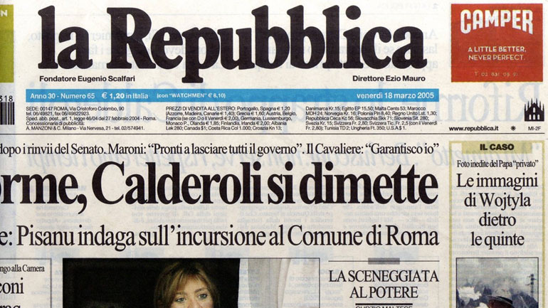 Η οικογένεια Ανιέλι εξαγόρασε την La Repubblica