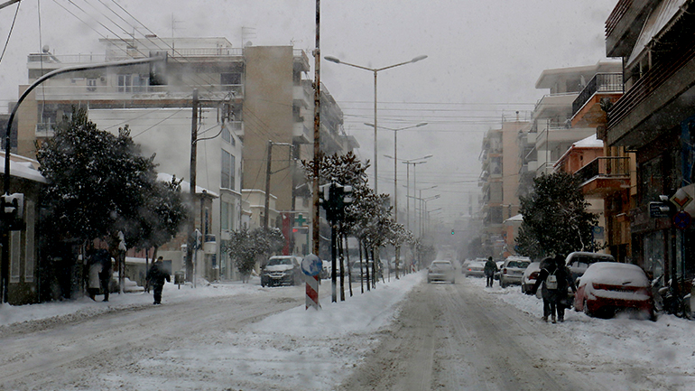 Επέλαση του χιονιά στη Βόρεια Ελλάδα