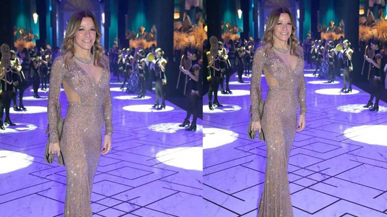 Υπέρλαμπρη η Mαριάννα Λάτση στον γάμο της κόρης του Καίσαρη