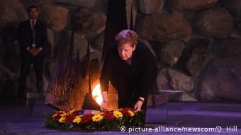 Η Μέρκελ στο Γιαντ Βασέμ το 2018