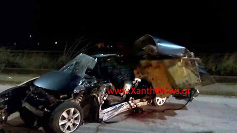 Νεκρά δύο αδέλφια σε τροχαίο στην Ξάνθη