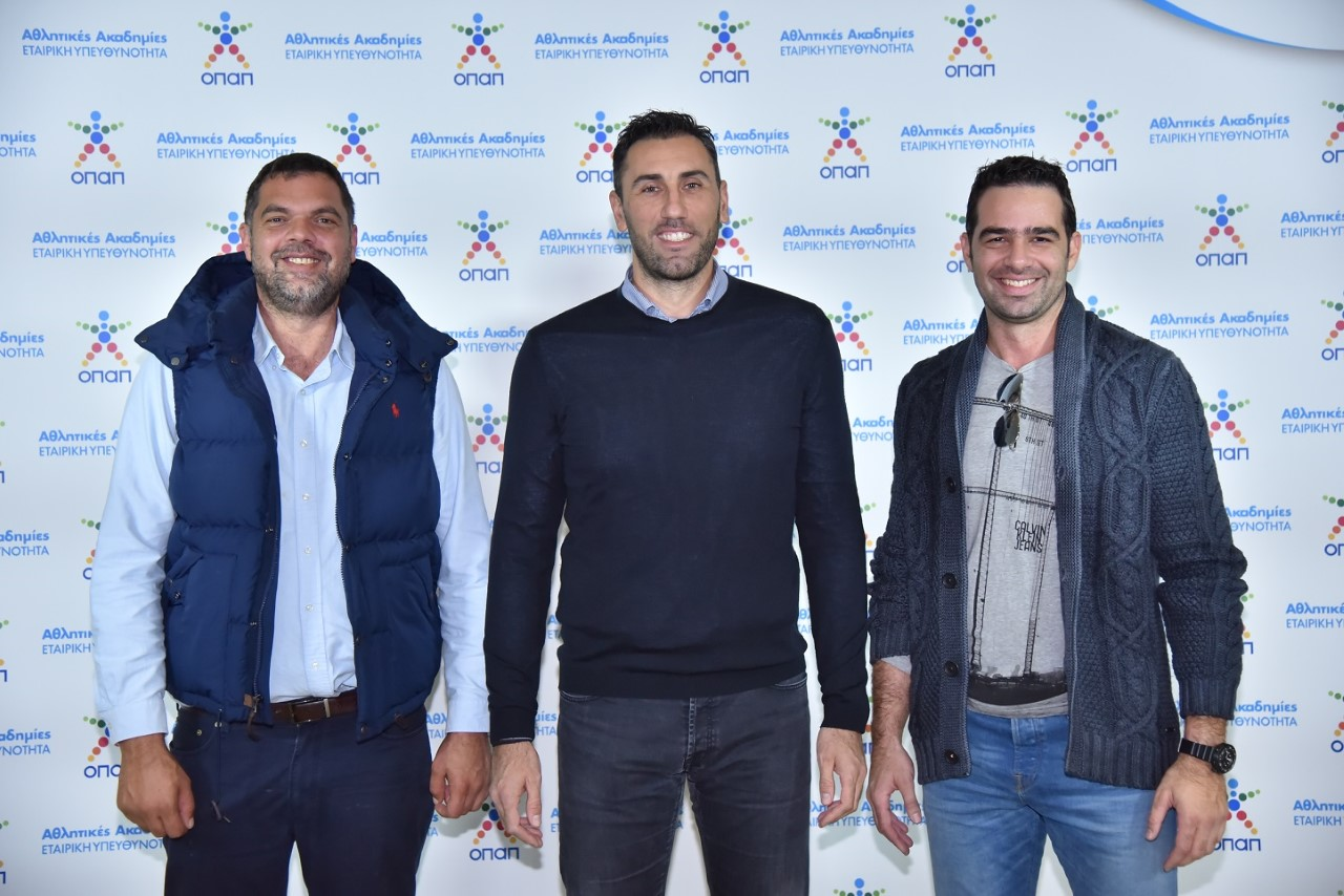 Οι πρώην διεθνείς καλαθοσφαιριστές, Δημήτρης Παπανικολάου, Δήμος Ντικούδης και Αλέξανδρος Κυρίτσης