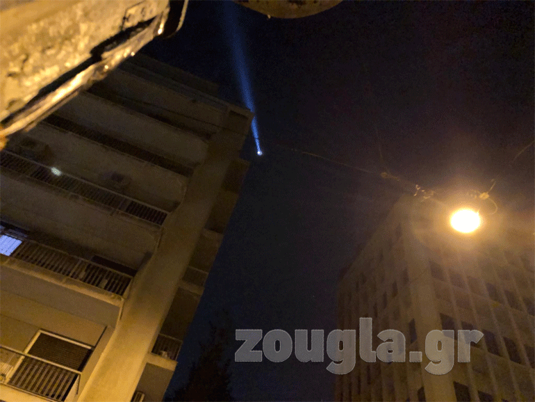 To ελικόπτερο της ΕΛ.ΑΣ. περιπολεί