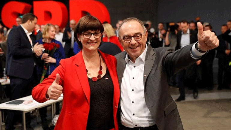 Γερμανία: Επιβεβαιώθηκε η εκλογή Μπόργιανς – Έσκεν στην ηγεσία του SPD