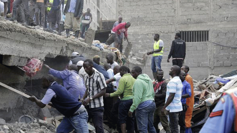 Κένυα: Τουλάχιστον τρεις νεκροί από την κατάρρευση κτηρίου στο Ναϊρόμπι