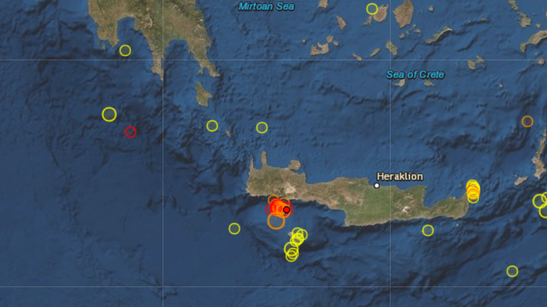 Σεισμική ακολουθία στην Κρήτη