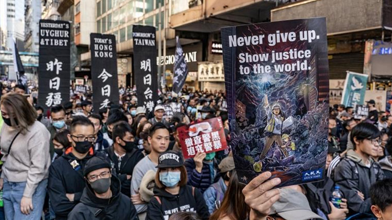 Χονγκ Κονγκ: Χιλιάδες διαδηλωτές στους δρόμους για την Ημέρα των Ανθρωπίνων Δικαιωμάτων