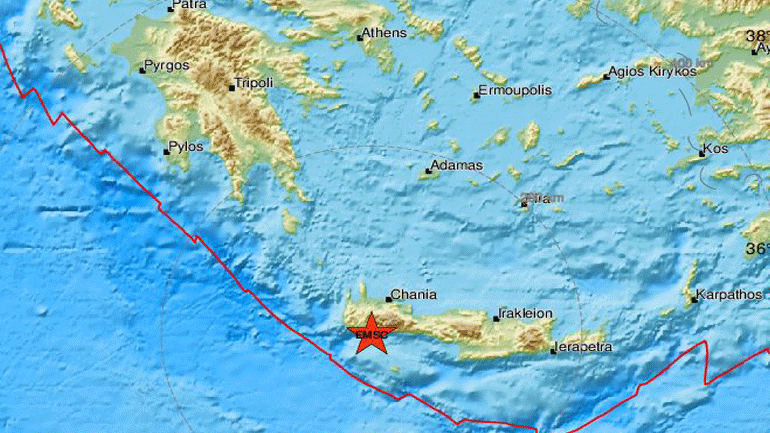 Σεισμός 3,1 Ρίχτερ στην Κρήτη