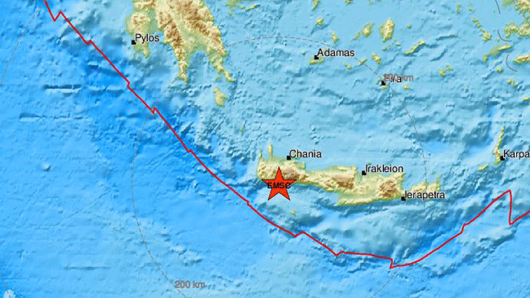 Σεισμός 3 Ρίχτερ στην Κρήτη