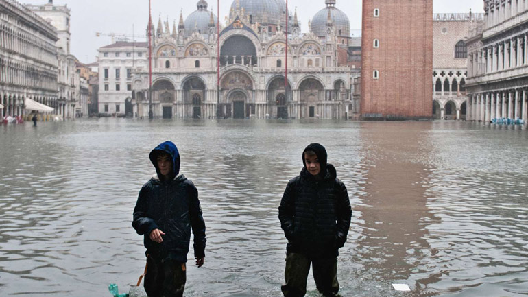 Σε πτώση οι κρατήσεις στα ξενοδοχεία της Βενετίας λόγω των πλημμυρών