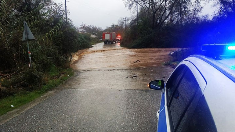 Βρέθηκε ο οδηγός Ι.Χ. που είχε παρασυρθεί από χείμαρρο στη Βέροια