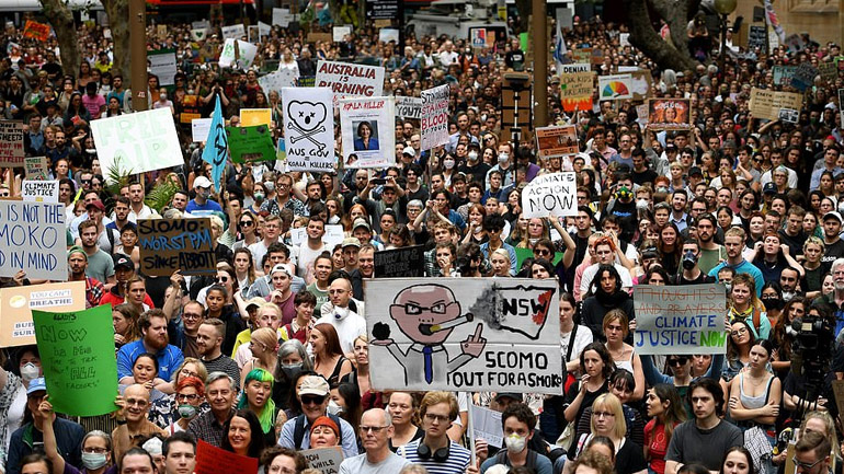Αυστραλία: Ογκώδης διαδήλωση στο Σίδνεϊ κατά της κλιματικής αλλαγής
