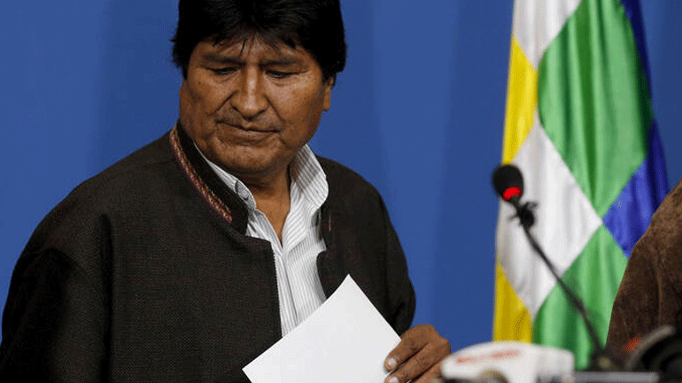 Στην Αργεντινή π πρώην πρόεδρος της Βολιβίας Έβο Μοράλες