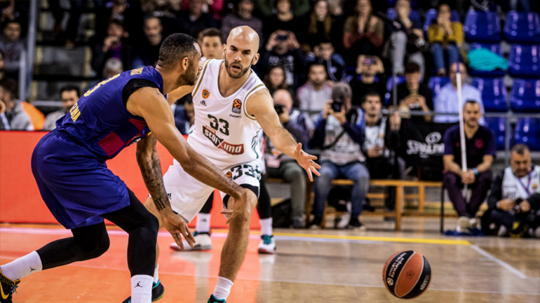 Λύγισε στο «Palau Blaugrana» ο Παναθηναϊκός, ηττήθηκε 98-86 από την Μπαρτσελόνα