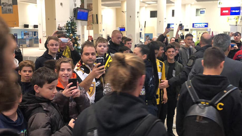 Θερμή υποδοχή για την ΑΕΚ στην Αλεξανδρούπολη
