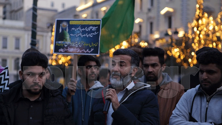 Αντιρατσιστική συγκέντρωση της πακιστανικής κοινότητας στην Πλατεία Κοτζιά