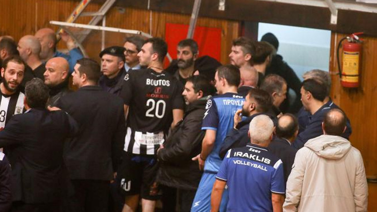 Βόλεϊ: Οριστική διακοπή στο ντέρμπι Ηρακλής-ΠΑΟΚ