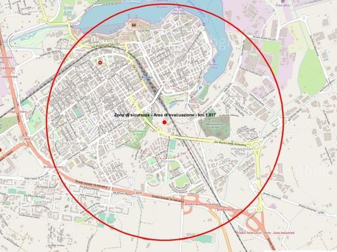 Το σημείο της εκκένωσης, σύμφωνα με δημοσίευμα της ιταλικής εφημερίδας Corriere della sera