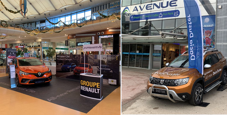 Renault και Dacia ποζάρουν στους χώρους του Avenue