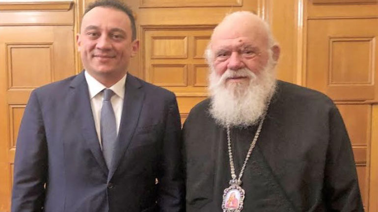 Συνάντηση του Αρχιεπισκόπου με τον Υφυπουργό Εξωτερικών
