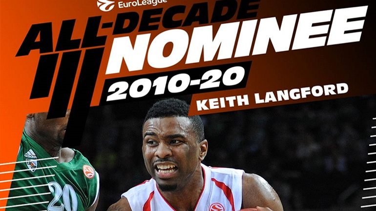 Euroleague: Υποψήφιος για την ομάδα της δεκαετίας ο Λάνγκφορντ