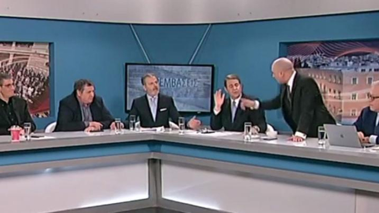 Άγριος καβγάς Μπογδάνου με δημοσιογράφο on air