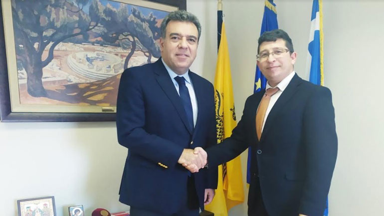 Συνάντηση Κόνσολα με τον Πρόεδρο της Ένωσης Ξενοδόχων Ρόδου για τον γραστρονομικό τουρισμό