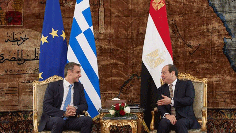 Τηλεφωνική επικοινωνία Μητσοτάκη με τον Αιγύπτιο Πρόεδρο Αμπντέλ Φατάχ αλ Σίσι